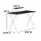 Flash Furniture 37.25 H, 51.5 W X Engineered Wood: Medium Density Fiberboard, Steel, Black/White NAN-RS-G1031-BK-WH-GG - alternate 6